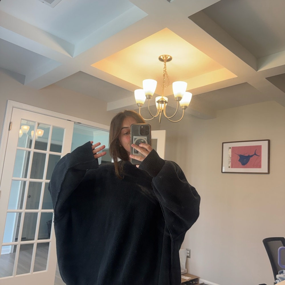 Free People Easy Street Tunic S Black